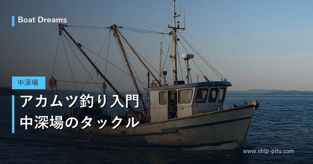 アカムツ釣り入門｜中深場のタックル