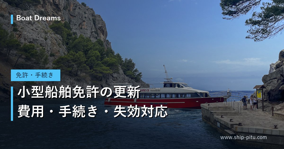 沿岸を航行する小型船舶
