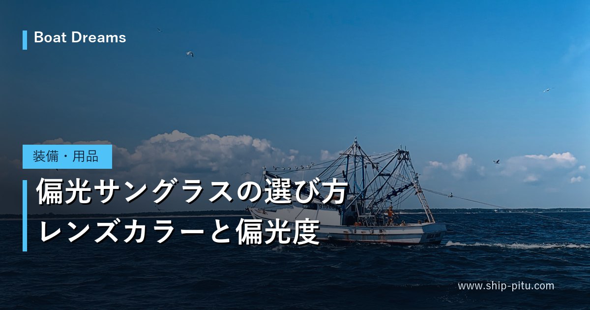 偏光サングラスの選び方｜レンズカラーと偏光度